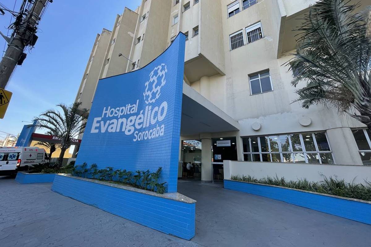 Entrada do Hospital Evangélico de Sorocaba - Convenio de saude online